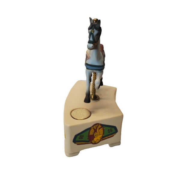 Carousel Horse Music Box Limited Edition Coin Signed Tobin Fraley on Belly Clown - Picture 3 of 8